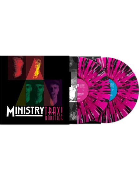Ministry - Trax Rarities - Black/White/Magenta Splatter