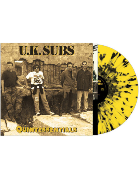 Uk Subs - Quintessentials - Yellow/Black Splatter