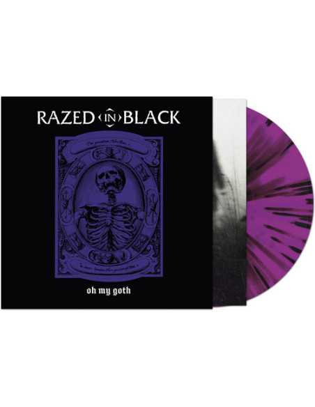 Razed In Black - Oh My Goth - Purple Black Splatter