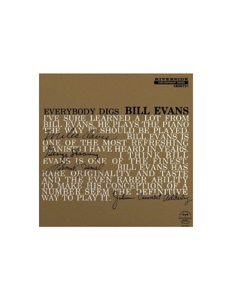 Evans Bill - Everybody Digs Bill Evans(Mono Mix/Japan Version) Limited/2024 Remaster Shm-Sacd - (CD)