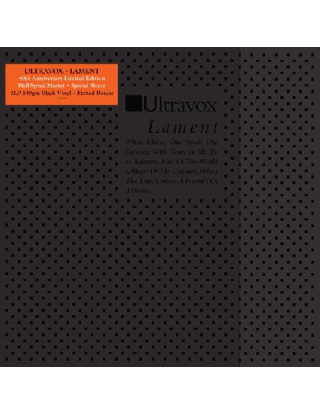 Ultravox - Lament Gatefold Sleeve, Obi Strip