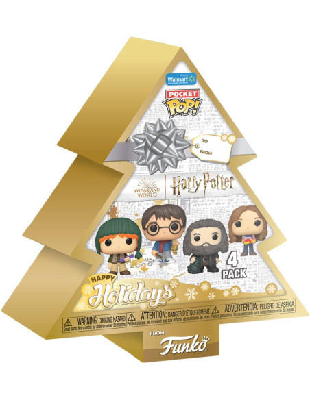 Harry Potter: Funko Pop! Keychain 4-Pack - Tree Holiday Box