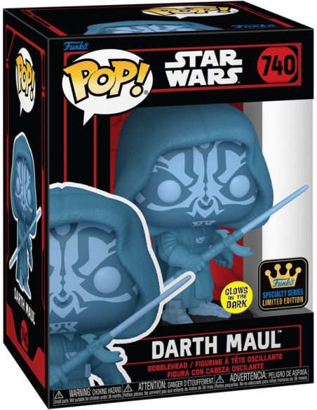 Star Wars: Funko Pop! - Darth Maul (Holographic) (Glow In The Dark) (Vinyl Figure 740)