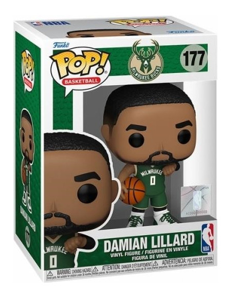 Nba: Funko Pop! Basketball - Bucks - Damian Lillard (Vinyl Figure 177)