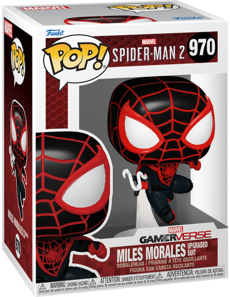 Marvel: Funko Pop! - Spider-Man 2 - Miles Morales Upgraded Suit (Vinyl Figure 970)