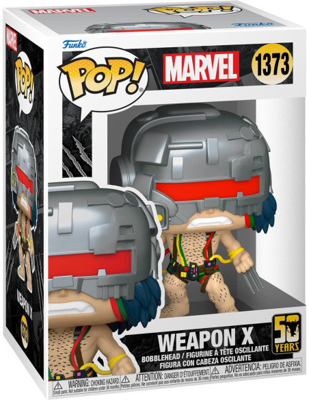 Marvel: Funko Pop! - Wolverine 50Th Anniversary - Weapon X (Vinyl Figure 1373)