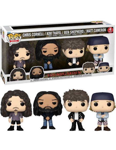 Soundgarden: Funko Pop Rocks - Chris Cornell / Kim Thayil / Ben Shepherd / Matt Cameron (4 Pack)