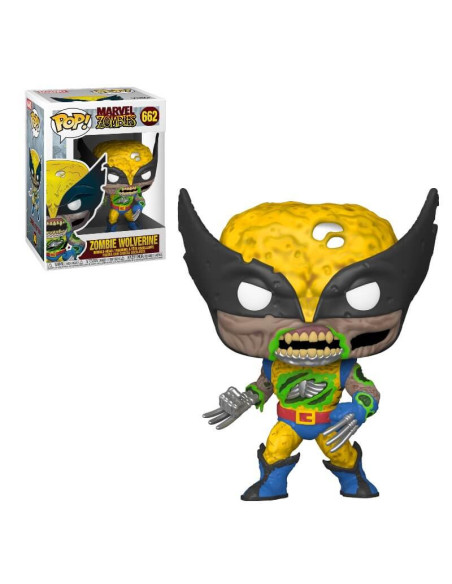 Marvel: Funko Pop! - Zombies - Zombie Wolverine (Glows In The Dark) (Bobble-Head) (Ltd.) (Vinyl Figure 662)