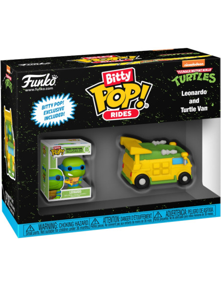 Teenage Mutant Ninja Turtles: Funko Bitty Pop Ride - Leonardo w/Van
