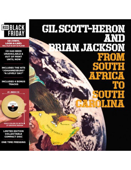 Heron Scott Gil and Jackson Brian - From South Africa To South Carolina (Cd Vinyl Replica Black Limited Edt.)