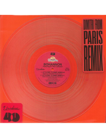 Bohannon Feat Dr Perri Johnson Vs Dimitri From Paris - Let's Start To Dance Again