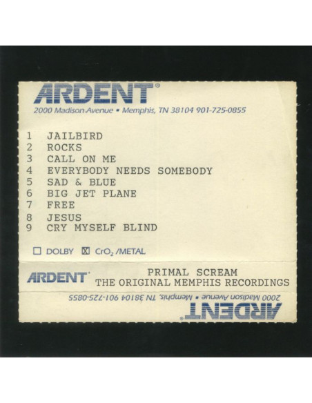 Primal Scream - Give Out But Don't Give Up: The Original Memphis Recordings (reissue)