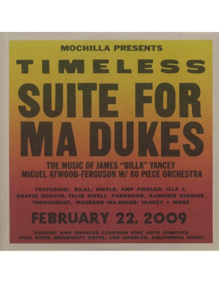Atwood Ferguson Miguel - Timeless Suite For Ma Dukes The Music Of James J Dilla Yancey (Record Store Day RSD 2021)