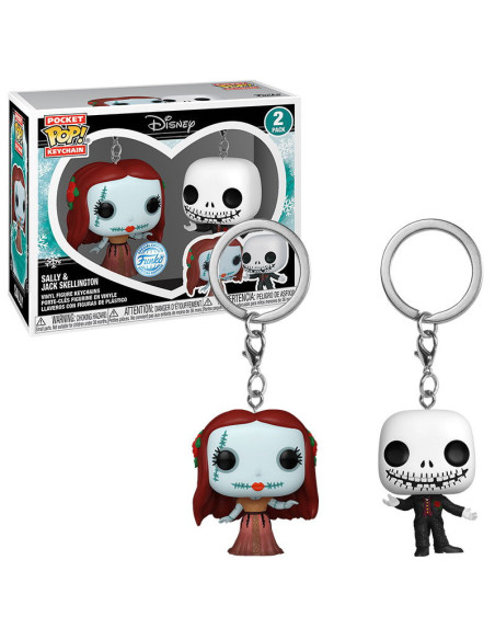 Disney: Funko Pop! Keychain - The Nightmare Before Christmas - 2PK Sally and Jack