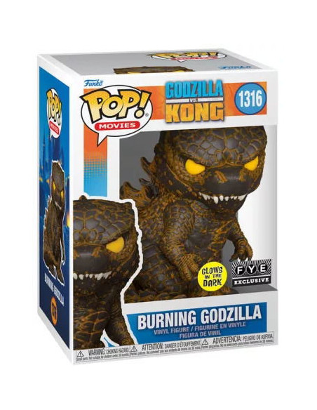 Godzilla: Funko Pop! Movies - Burning Godzilla (Glows In The Dark) (Vinyl Figure 1316)