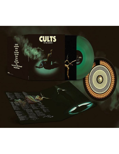 Cults - To The Ghosts - limited gatefold green onion vinyl LP / autographed zoetrope