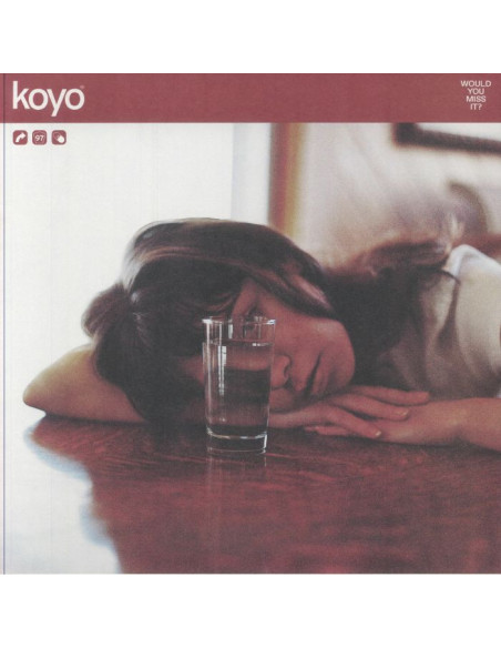 Koyo - Would You Miss It? - limited 1-sided screen-printed splattered vinyl 12p / insert / MP3 download code