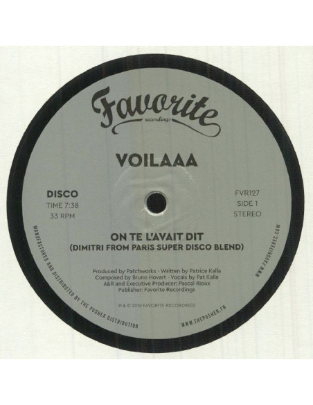 Voilaaa - On Te L'Avait Dit/Spies Are Watching Me (Remixes)