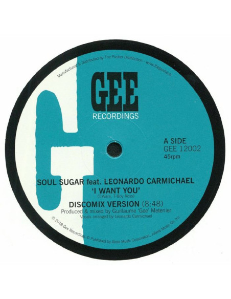 Soul Sugar Feat Leonardo Carmichael - I Want You