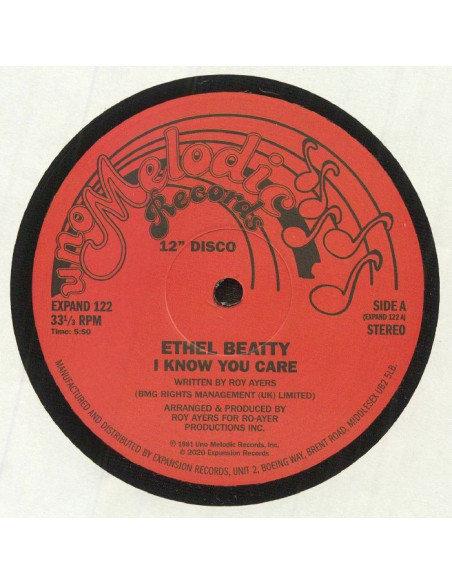 Beatty Ethel - I Know You Care (Reissue)