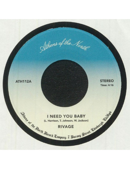 Rivage - I Need You Baby