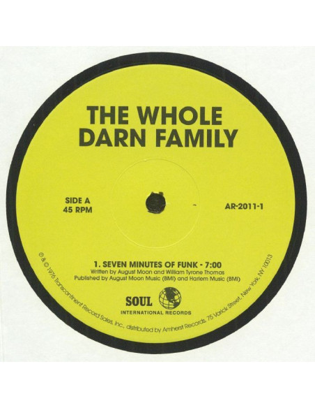 Whole Darn Family The - Seven Minutes Of Funk (Record Store Day Rsd 2022)