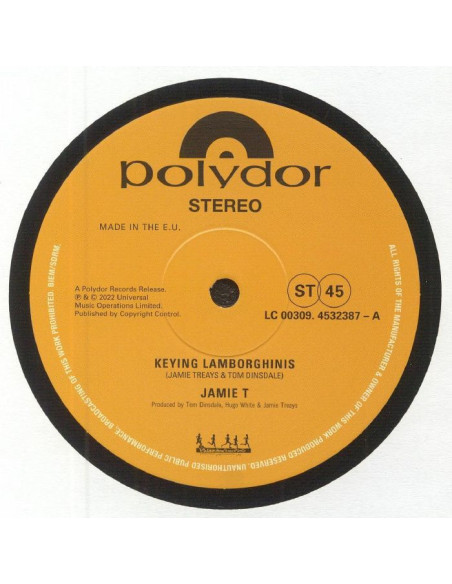 Jamie T - Keying Lamborghinis (Record Store Day Rsd 2022)