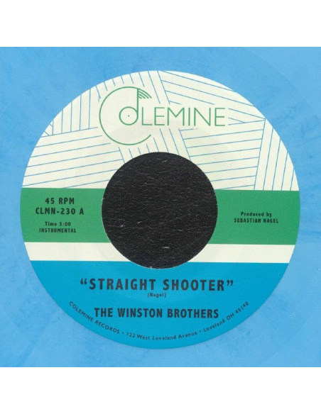 Winston Brothers The - Straight Shooter - limited blue marbled vinyl 7p