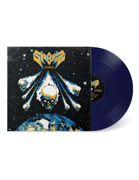Saber - Without Warning - Deep Blue Marbled Viny