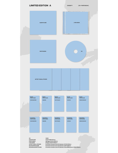 Le Sserafim - Crazy  Limited  (Limited-A/Photobook/Sticker) - (CD)