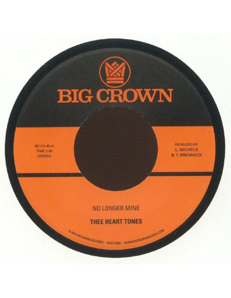 Thee Heart Tones - No Longer Mine, Cry My Tears Away (7p)
