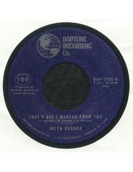 Ngonda, Jalen - That S All I Wanted From You/So Glad I Found You