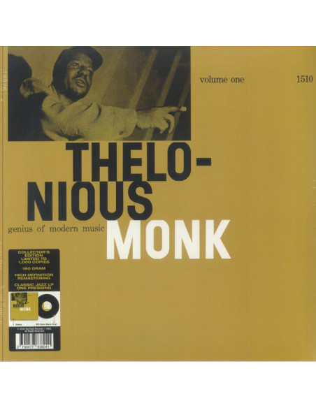 Monk Thelonious - Genius Of Modern Music Volume 1 (Limited Edt.)
