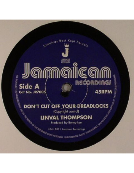 Thompson, Linval - Don'T Cut Off Your Dreadlocks/Version