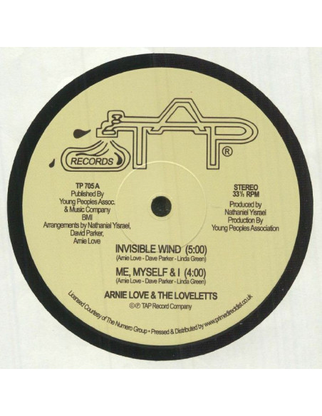 Arnie/The Loveletts Love - Invisible Wind (Reissue) (Record Store Day Rsd 2021)