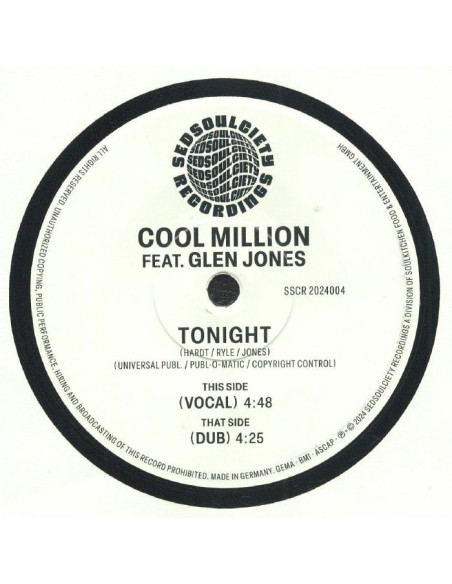 Cool Million Feat Glenn Jones - Tonight