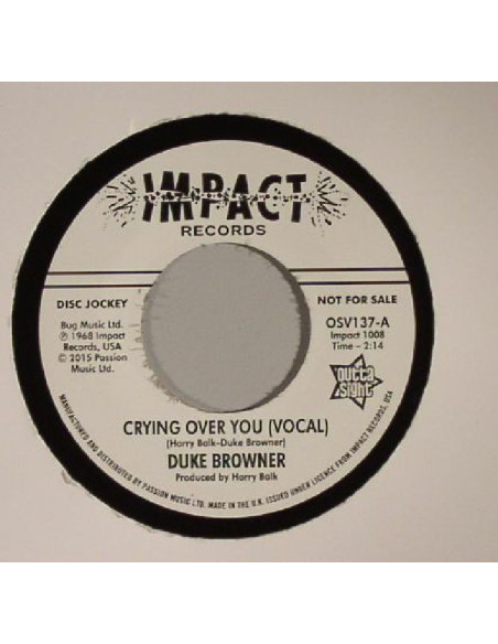 Duke Browner - Crying Over You