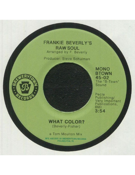 Frankie Beverly'S Raw Soul - What Color?