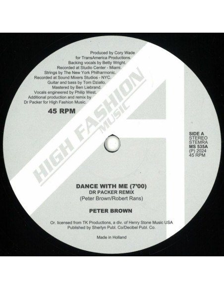Peter Brown - Dance With Me (Dr Packer Remixes)