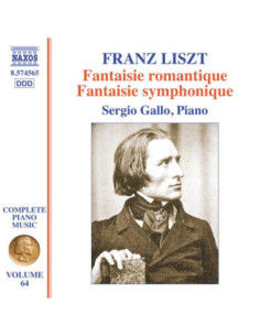 Gallo Sergio Pf - Complete Piano Music, Vol. 64, Fantaisie Romantique, Fantaisie Symphonique - (CD)