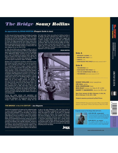 Rollins, Sonny - Bridge - (Blue 180g Liner Notes)