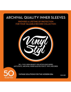 Buste Proteggi Vinile (50 Buste) (Antigraffio Con Proprieta Antistatiche)