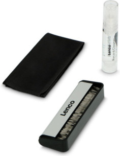 Kit Pulizia Vinile - Spazzola Antistatica Per Pulizia Lp / Liquido Detergente Da 10 Ml / Panno Antist