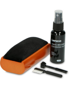 Kit Pulizia Vinile - Pennello In Velluto, Liquido Detegente 50 Ml, Spazzola In Carbonio