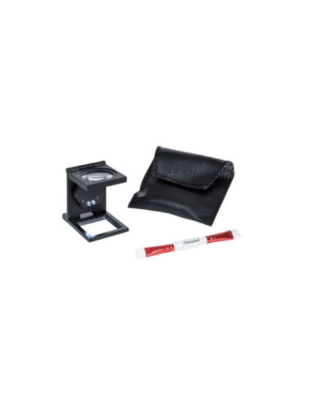Brush and Magnifier Set - Set Per Ispezione Testina Lente Ingrandimento Con Luce Pennellino Pulizia Stilo