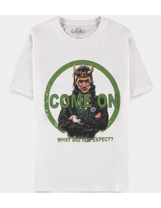 Marvel - Loki Men'S Short Sleeved T-Shirt - M Short Sleeved T-Shirts M White