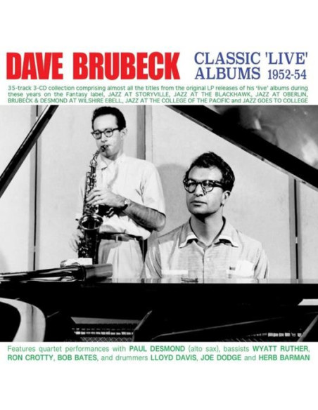 Brubeck Dave - Classic Live Album 1952-54 (Box 3 Cd) - (CD)