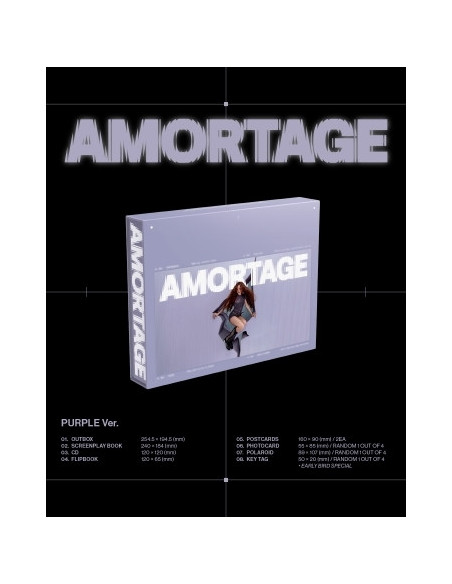 Jisoo - Amortage (Exclusive Edition) (Purple Black Version) - (CD)
