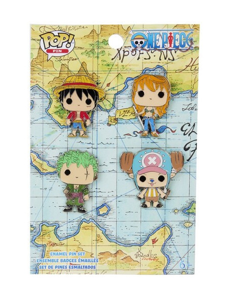 Funko Pins Anime One Piece 4Piece Enamel Set