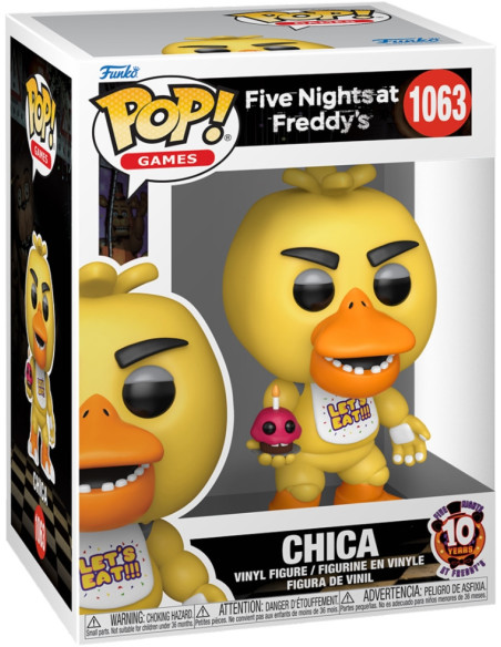 Five Nights At Freddy'S: Funko Pop! Games - 10 Years - Chica